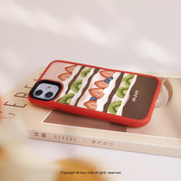 iPhone 17/15 手機殼∣日安草莓蛋糕 MagSafe 磁吸手機殼