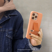 iPhone 14/13/13 Pro/12/11/SE3 可拆式 Urban Colourful 早安橘 背繩防摔手機殼