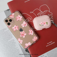 AirPods / AirPods Pro 浪漫櫻花氣息 保護套 TPU收納盒 附掛勾
