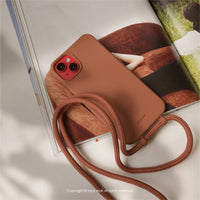 iPhone 14/13/12/11/SE3 可拆式 Urban Basic 摩卡棕 背繩防摔手機殼