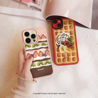 iPhone 17/15 手機殼∣日安草莓蛋糕 MagSafe 磁吸手機殼