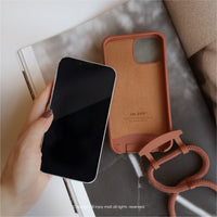 iPhone 14/13/12/11/SE3 可拆式 Urban Basic 摩卡棕 背繩防摔手機殼