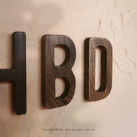 北歐風 生活雜貨 家居擺飾 婚禮佈置 餐廳 黑胡桃木立體字母裝飾