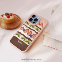 iPhone 17/15 手機殼∣日安草莓蛋糕 MagSafe 磁吸手機殼