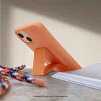 iPhone 14/13/13 Pro/12/11/SE3 可拆式 Urban Colourful 早安橘 背繩防摔手機殼