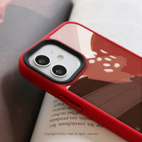 iPhone 16/15/14/13/12/11/SE3 熱情莓果幾何色塊耐撞擊手機殼