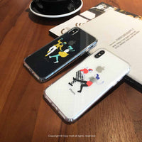 iPhone 14/14 Pro/13/12/11/SE3 跟我一起搖擺 透明耐衝擊防摔手機殼