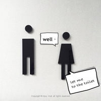 Toilet標示牌 (化妝室標示牌 廁所指示牌) 生活雜貨