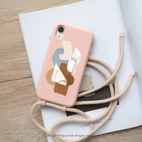 iPhone 17/16/15/14/13/12/SE3 沉醉普羅旺斯 背繩背帶手機殼