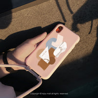 iPhone 17/16/15/14/13/12/SE3 沉醉普羅旺斯 背繩背帶手機殼