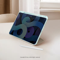 iPad 12.9/Air5/iPad 9/mini 7 笑臉天使薩摩耶犬 附筆槽平板保護套