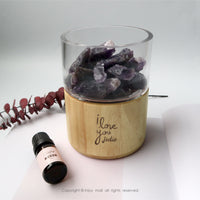 客製化禮物 訂製英文名 香氛 水晶擴香石 淺色款