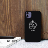 iPhone 11/11max/SE2/12/12mini手繪學院風書包手機殼 /保護套