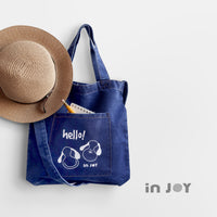 樂活俏皮狗 單寧手提肩背二用包 / 收納包