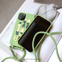 iPhone 13/13pro/12/11/SE3慢活日常 二合一防摔背繩手機殼