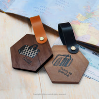 旅行的意義木質行李吊牌