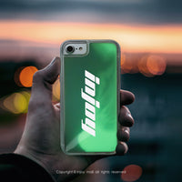 iPhone6/7/8/XS/XR/max/11pro/11max/SE3客製英文字母 霓虹流沙殼A款