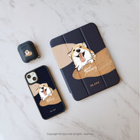 iPhone 17/15 手機殼∣微笑柯基 磨砂 MagSafe 磁吸防摔手機殼