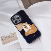 iPhone 17/15 手機殼∣微笑柯基 磨砂 MagSafe 磁吸防摔手機殼