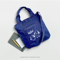 樂活俏皮狗 單寧手提肩背二用包 / 收納包