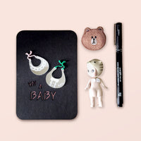 出生 彌月 滿月 生日 寶寶 客製化 立體祝福萬用卡片 明信片