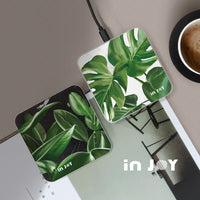 植物森林 方型 大理石無線充電器 Wireless Charger