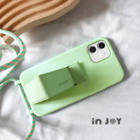 iPhone 11/11max/SE2/12/12mini 簡約Simplicity掛繩 薄荷綠 防摔手機殼