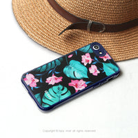 iPhone 14/14 Pro/13/12/11/SE3 度假風情 耐撞擊邊框手機殼