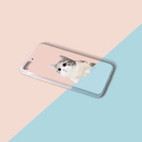 iPhone 16/15/14/13/12/SE3 萌萌療癒喵星人 透明耐衝擊防摔手機殼