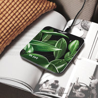 植物森林 方型 大理石無線充電器 Wireless Charger