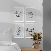 極簡主義 木質相框 無框畫 客製化 餐廳 居家 辦公室 牆面裝飾