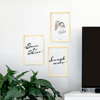 極簡主義 木質相框 無框畫 客製化 餐廳 居家 辦公室 牆面裝飾