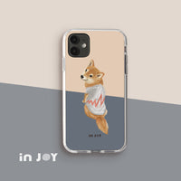 iPhone 16/15/14/13/12/SE3 靦腆柴柴 透明耐衝擊防摔手機殼