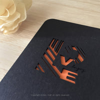 手做 情人節 求婚 紀念 立體 祝福萬用卡片 明信片