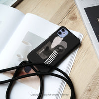 iPhone 17/16/15/14/13/12/SE3 摩登曼哈頓 背繩背帶手機殼