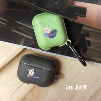 AirPods / AirPods Pro 自由自在草泥馬 保護套 TPU收納盒 附掛勾