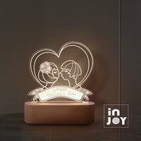愛心情人節 (療癒 溫馨 送禮小物 床頭燈 檯燈 夜燈 3D小夜燈)