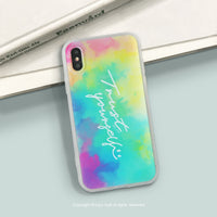 iPhone 11/11max/SE3/12/12mini 繽紛雲彩 防摔耐震磨砂手機殼