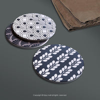 時尚家飾經典圖紋圓型吸水杯墊 隔熱杯墊 隔熱墊 餐墊