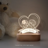 愛心情人節 (療癒 溫馨 送禮小物 床頭燈 檯燈 夜燈 3D小夜燈)