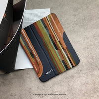 iPad case 12.9/Air5/iPad 9/mini 7 理性與感性 附筆槽平板保護套