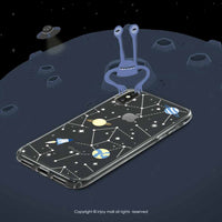 iPhone 14/14 Pro/13/12/11/SE3 太空迷航 透明耐衝擊防摔手機殼