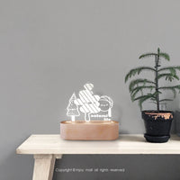 童趣森林 (療癒 溫馨 送禮小物 床頭燈 檯燈 夜燈 3D小夜燈)