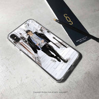 iPhone 16/15/14/13/12/SE3 倫敦品味男子 透明耐衝擊防摔手機殼