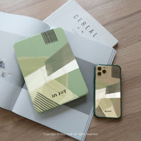 iPad case 12.9/Air5/iPad 9/mini7 抹茶那堤 附筆槽平板保護套