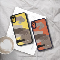 iPhone 14/14 Pro/13/12/11/SE3 品味好感耐撞擊磨砂邊框手機殼