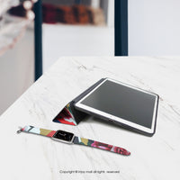 iPad 12.9/Air5/iPad 9/mini7系列 時尚花朵 皮革平板保護套