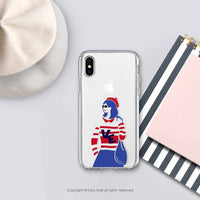 iPhone 14/14 Pro/13/12/11/SE3 簡約文青情侶女生款 透明耐衝擊防摔手機殼