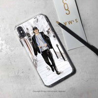 iPhone 16/15/14/13/12/SE3 倫敦品味男子 透明耐衝擊防摔手機殼