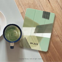 iPad case 12.9/Air5/iPad 9/mini7 抹茶那堤 附筆槽平板保護套